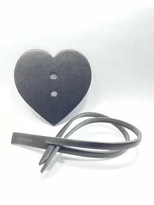 Pendaglio Borse Cuore - Colore: NERO - by LacariaRicami.Store