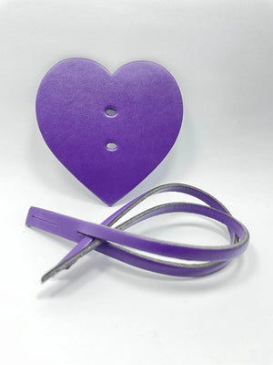 Pendaglio Borse Cuore - Colore: VIOLA - by LacariaRicami.Store