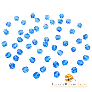 PERLE Mezzo Cristallo Sfaccettate 6mm - - LacariaRicami.Store