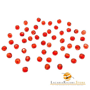 PERLE Mezzo Cristallo Sfaccettate 6mm - - LacariaRicami.Store