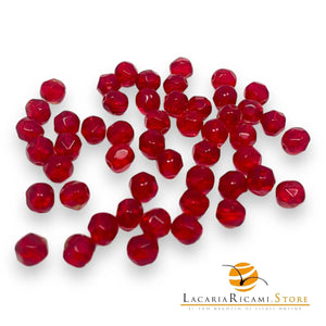 PERLE Mezzo Cristallo Sfaccettate 6mm - - LacariaRicami.Store