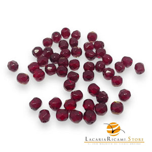 PERLE Mezzo Cristallo Sfaccettate 6mm - - LacariaRicami.Store