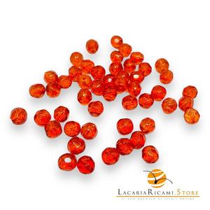 PERLE Mezzo Cristallo Sfaccettate 6mm - - LacariaRicami.Store