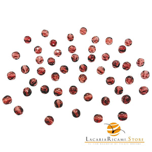 PERLE Mezzo Cristallo Sfaccettate 6mm - - LacariaRicami.Store