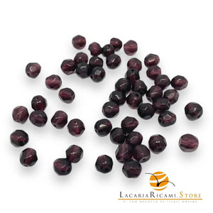 PERLE Mezzo Cristallo Sfaccettate 6mm - - LacariaRicami.Store