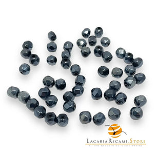 PERLE Mezzo Cristallo Sfaccettate 6mm - - LacariaRicami.Store