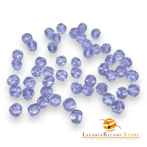PERLE Mezzo Cristallo Sfaccettate 6mm - - LacariaRicami.Store