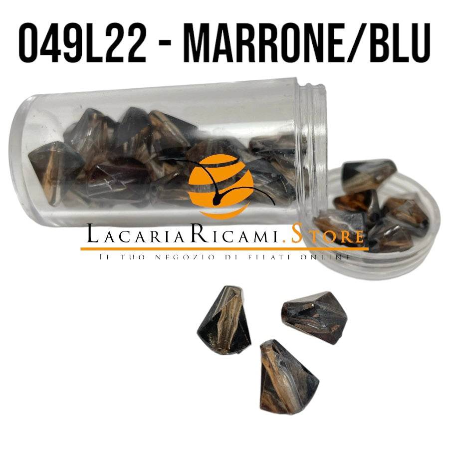 Zoom 12x10 mm - 049L22-MARRONE/BLU