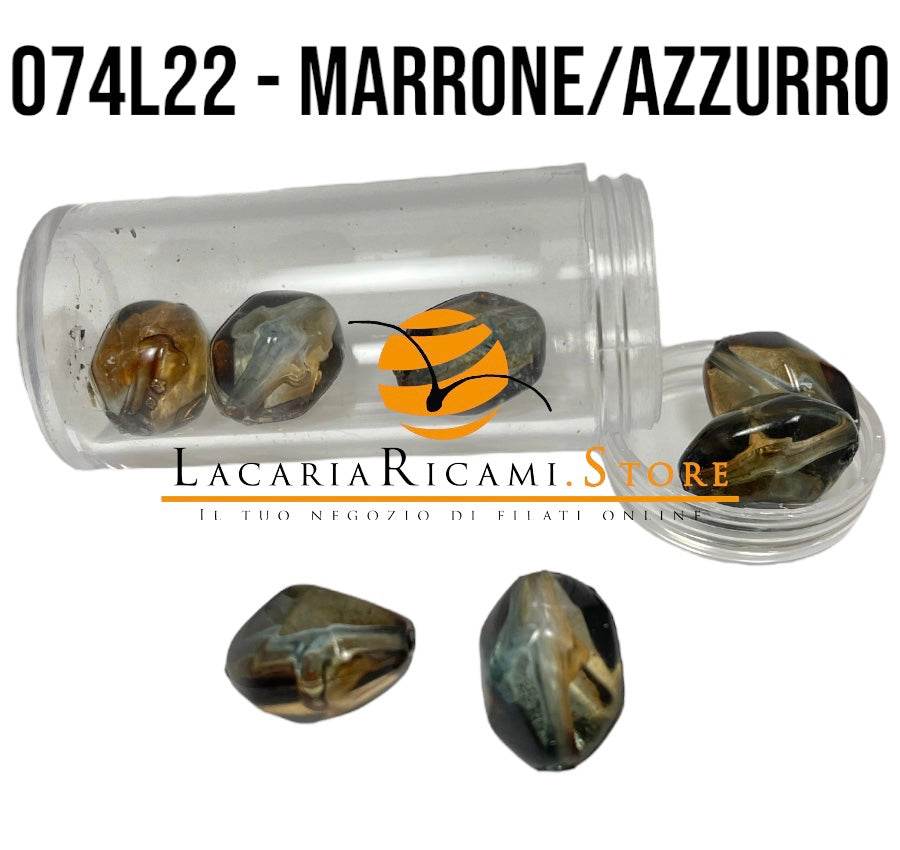 Zoom 15x5 mm - 074L22-MARRONE/AZZURRO