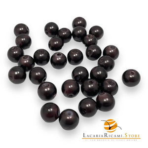 PERLE di Vetro - 10mm - Colore: 902 - BRONZO (30 perle 35 grammi) - by LacariaRicami.Store