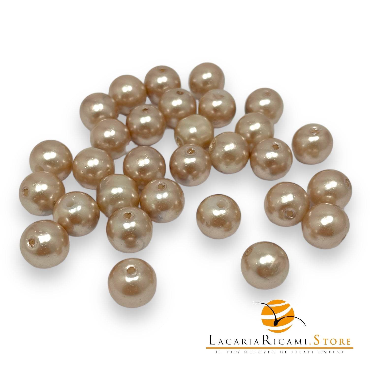 PERLE di Vetro - 10mm - - LacariaRicami.Store