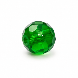 PERLE Mezzo Cristallo Sfaccettate 6mm - Colore: 212-16 - VERDE SMERALDO - by LacariaRicami.Store
