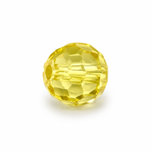 PERLE Mezzo Cristallo Sfaccettate 6mm - Colore: 212-22 - GIALLINO - by LacariaRicami.Store