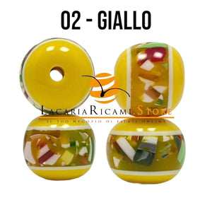 PERLE in Plastica - Colore: 10 mm - 02-GIALLO - by LacariaRicami.Store