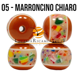 PERLE in Plastica - Colore: 10 mm - 05-MARRONCINO CHIARO - by LacariaRicami.Store