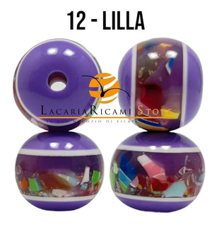 PERLE in Plastica - Colore: 10 mm - 12-LILLA - by LacariaRicami.Store