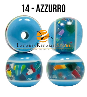 PERLE in Plastica - Colore: 10 mm - 14-AZZURRO - by LacariaRicami.Store