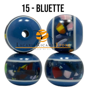 PERLE in Plastica - Colore: 10 mm - 15-BLUETTE - by LacariaRicami.Store