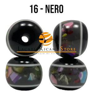 PERLE in Plastica - Colore: 10 mm - 16-NERO - by LacariaRicami.Store
