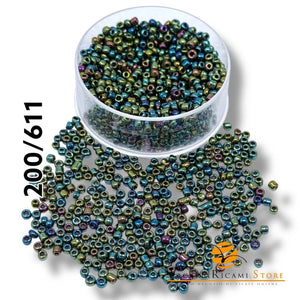 PERLINE Di Vetro (Corallini) 12/0 - 2mm - - LacariaRicami.Store