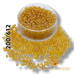 PERLINE Di Vetro (Corallini) 12/0 - 2mm - - LacariaRicami.Store