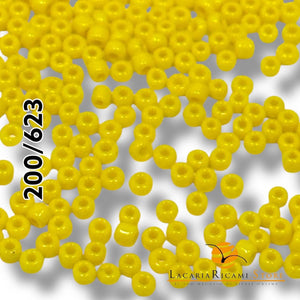 PERLINE Di Vetro (Corallini) 12/0 - 2mm - - LacariaRicami.Store