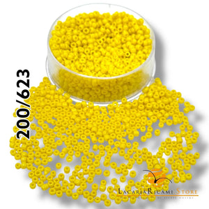 PERLINE Di Vetro (Corallini) 12/0 - 2mm - - LacariaRicami.Store