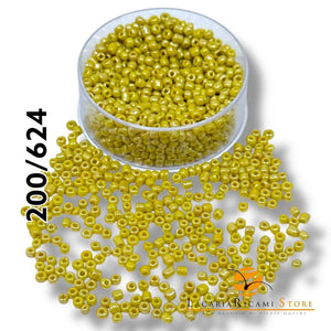 PERLINE Di Vetro (Corallini) 12/0 - 2mm - - LacariaRicami.Store