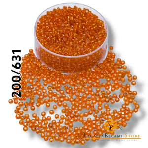 PERLINE Di Vetro (Corallini) 12/0 - 2mm - - LacariaRicami.Store