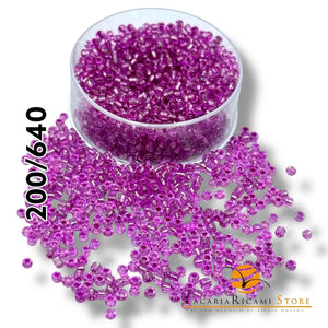 PERLINE Di Vetro (Corallini) 12/0 - 2mm - - LacariaRicami.Store