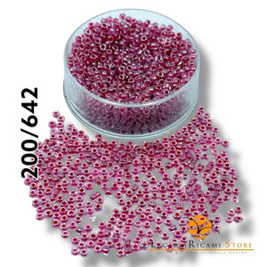 PERLINE Di Vetro (Corallini) 12/0 - 2mm - - LacariaRicami.Store