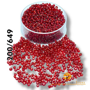 PERLINE Di Vetro (Corallini) 12/0 - 2mm - - LacariaRicami.Store