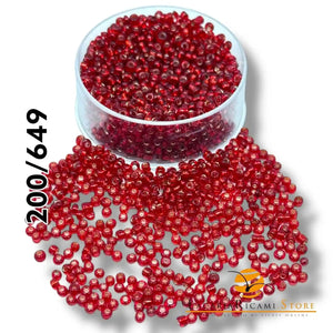 PERLINE Di Vetro (Corallini) 12/0 - 2mm 200 649 - MELOGRANO - LacariaRicami.Store