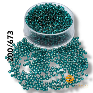 PERLINE Di Vetro (Corallini) 12/0 - 2mm - - LacariaRicami.Store