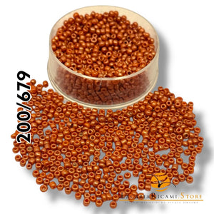 PERLINE Di Vetro (Corallini) 12/0 - 2mm - - LacariaRicami.Store