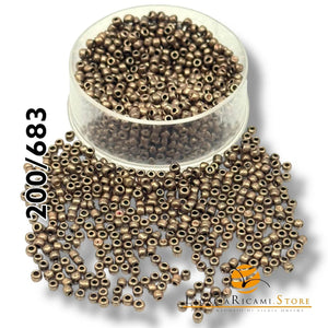 PERLINE Di Vetro (Corallini) 12/0 - 2mm - - LacariaRicami.Store