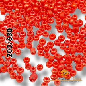PERLINE Di Vetro (Corallini) 12/0 - 2mm - LacariaRicami.Store