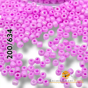 PERLINE Di Vetro (Corallini) 12/0 - 2mm - LacariaRicami.Store