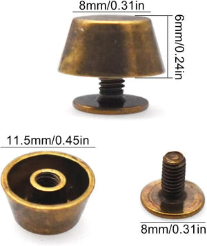 PIEDINI A VITE PER BORSE 11,5X6 MM - Colore: - by LacariaRicami.Store