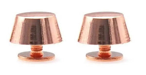 PIEDINI A VITE PER BORSE 11,5X6 MM - Colore: ORO ROSA - by LacariaRicami.Store