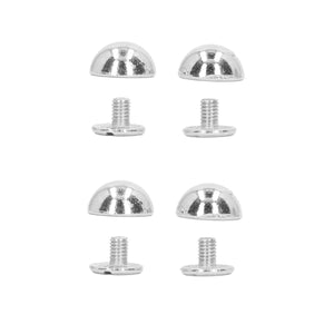 PIEDINI ROTONDI Con Vite - Colore: 15X8 mm - ARGENTO - by LacariaRicami.Store