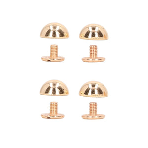 PIEDINI ROTONDI Con Vite - Colore: 15X8 mm - ORO - by LacariaRicami.Store