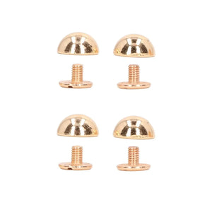 PIEDINI ROTONDI Con Vite - Colore: 10X5 mm - ORO - by LacariaRicami.Store