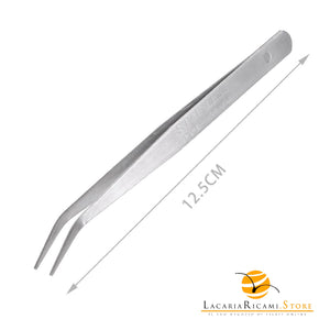PINZETTE Cucito 12,5 Cm - Precisione per Dettagli Minuti 841466 - CURVA - LacariaRicami.Store