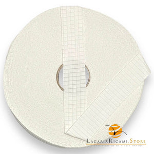 FETTUCCIA in Pizze di Lycra - Colore: BIANCO QUADRATINO licra (560 Grammi) - by LacariaRicami.Store