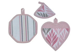 SET PRESINE CALISE' - Preziosa Home - Colore: SET CALISE S01 - 01 ROSA CON FOGLIE - by LacariaRicami.Store