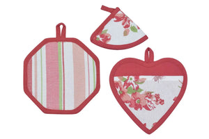 SET PRESINE CALISE' - Preziosa Home - Colore: SET CALISE S01 - 02 ROSSO - by LacariaRicami.Store