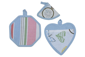 SET PRESINE CALISE' - Preziosa Home - Colore: SET CALISE S01 - 03 CELESTE - by LacariaRicami.Store