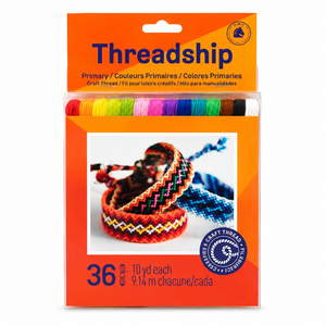 TELAIO/COFANETTO da viaggio per realizzare braccialetti brasiliani - DMC - Colore: PRCTRAI - 36 matassine PRIMARI - by LacariaRicami.Store