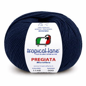 MICROFIBRA Pregiata - Tropical Lane - Colore: 1148 - BLU NOTTE - by LacariaRicami.Store
